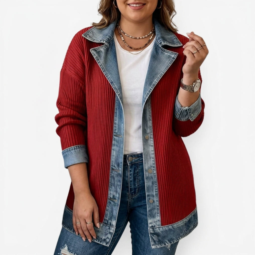 Yuki | Indigo Sweter Kurtka