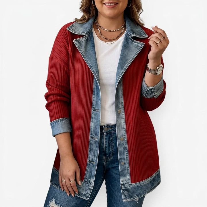 Yuki | Indigo Sweter Kurtka