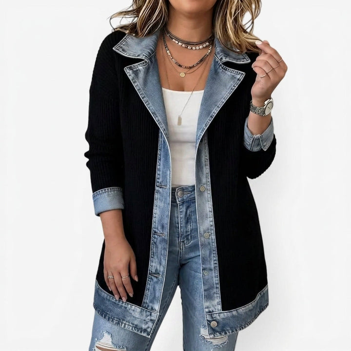 Yuki | Indigo Sweter Kurtka