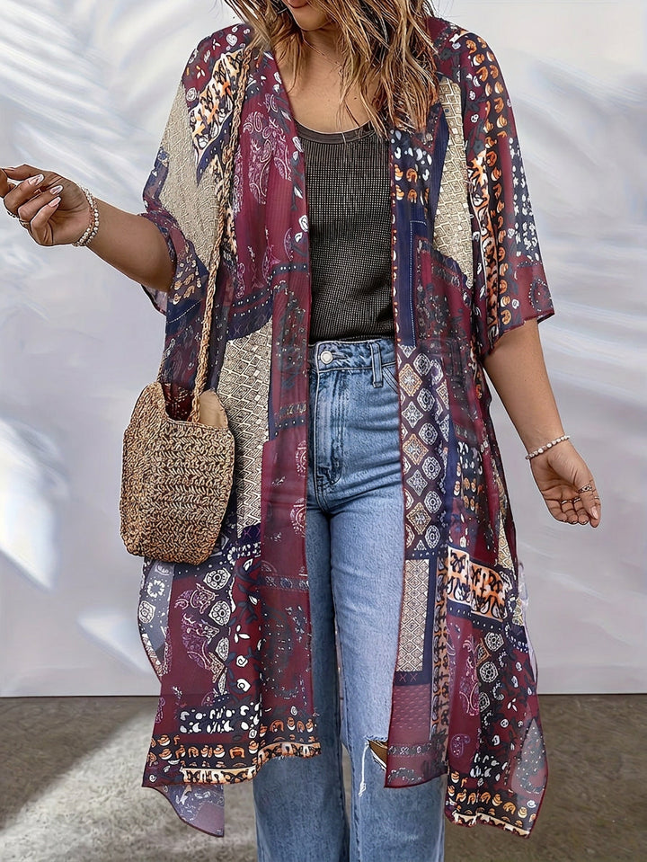 Iona | Boho Długi Kardigan