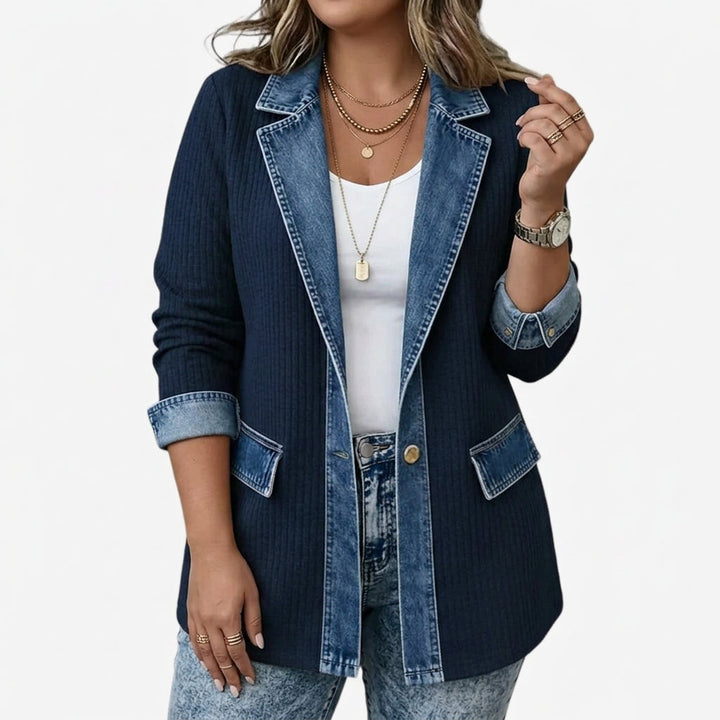 Yuki | Indigo Sweter Kurtka