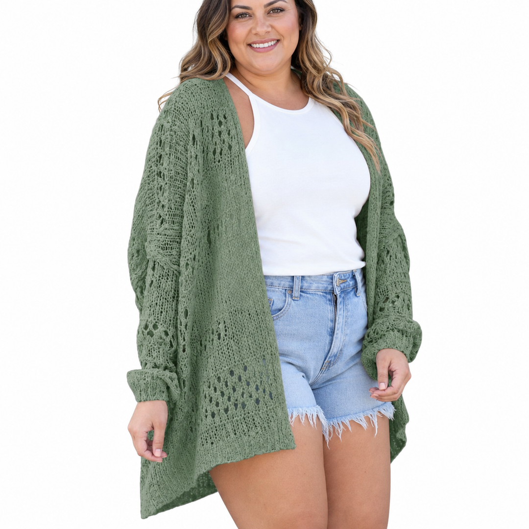 NAOMI | Lekki, Przestronny Boho Kardigan Letni