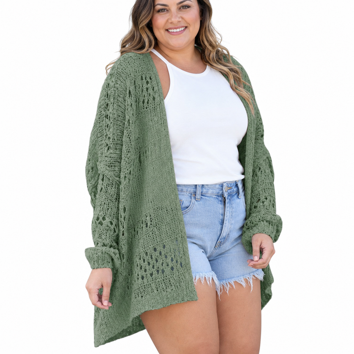 NAOMI | Lekki, Przestronny Boho Kardigan Letni