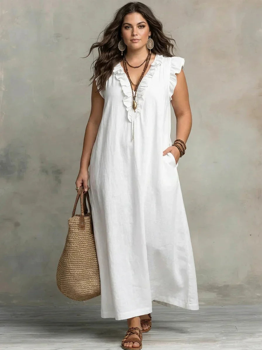 Esmé | Boho Ruffle Maxi Dress