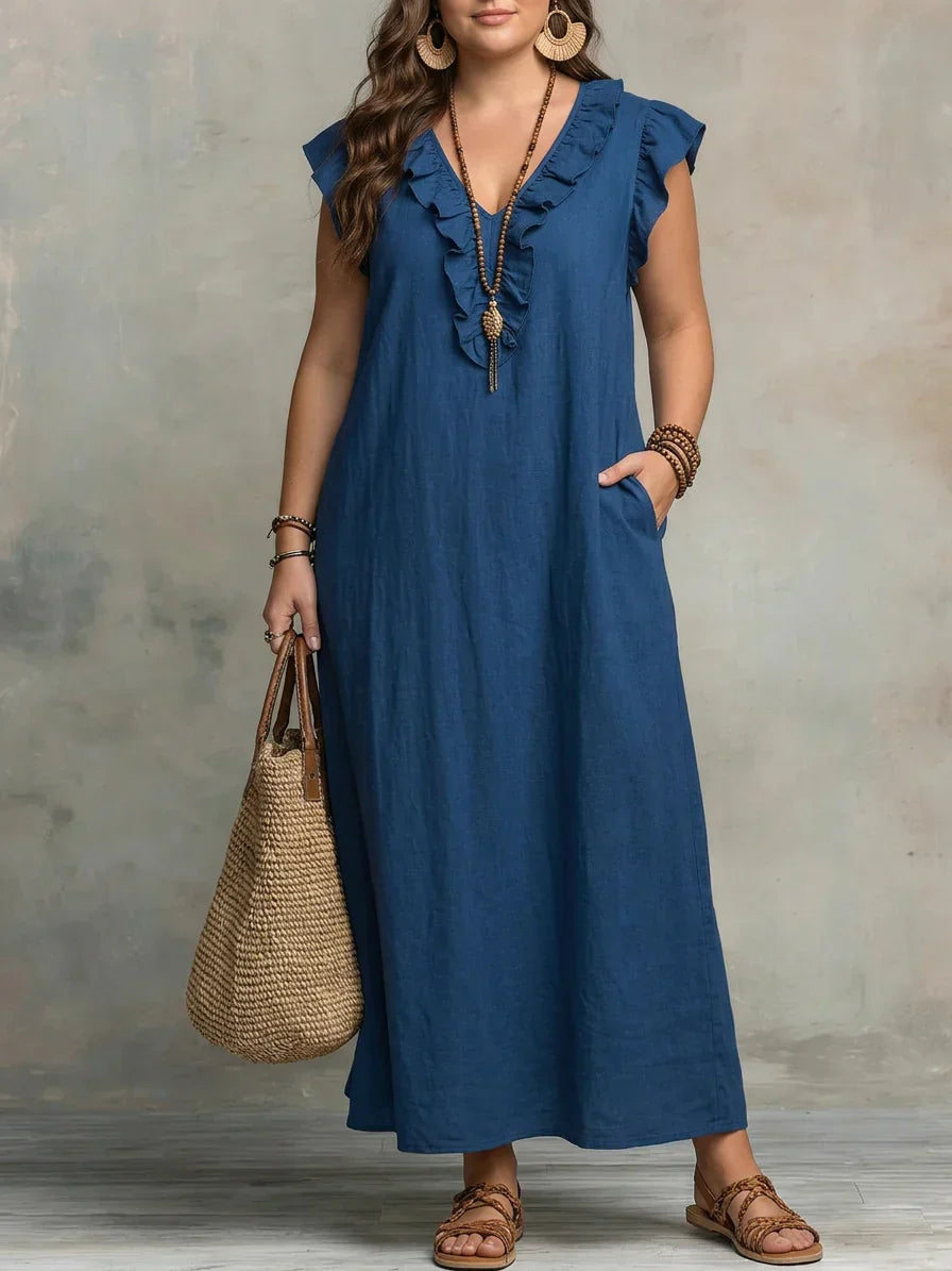 Esmé | Boho Ruffle Maxi Dress