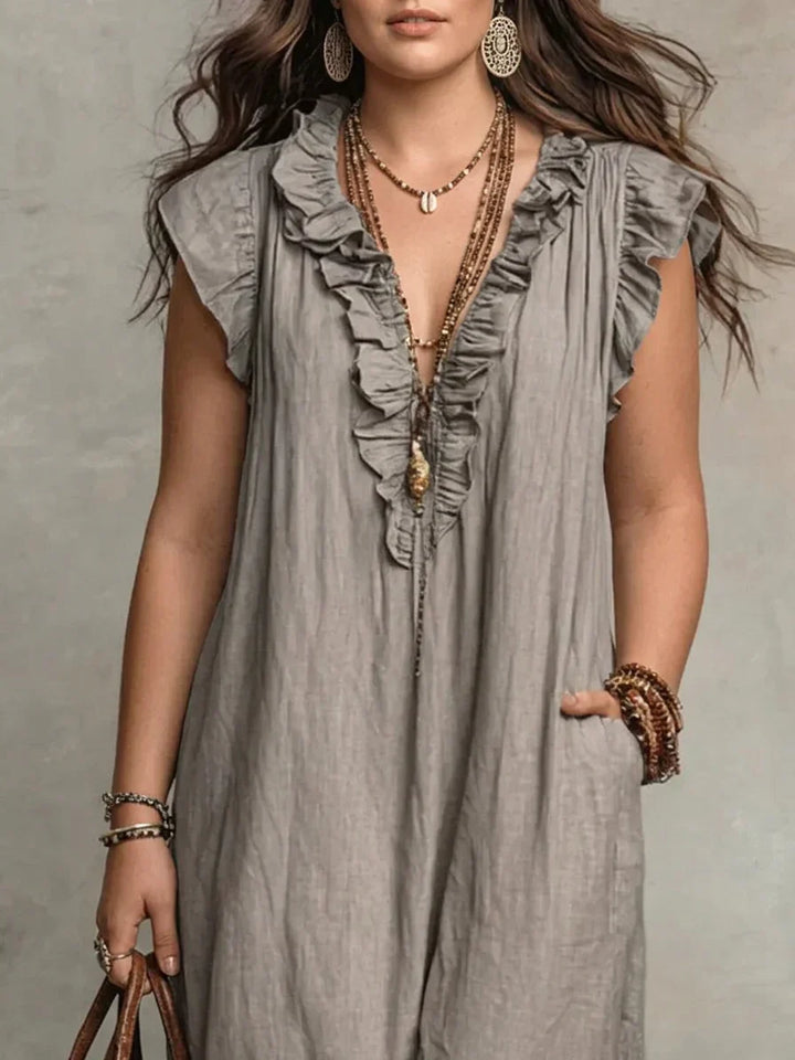 Esmé | Boho Ruffle Maxi Dress