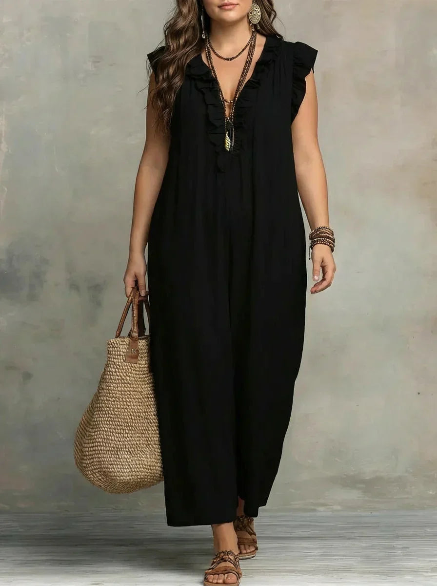 Esmé | Boho Ruffle Maxi Dress
