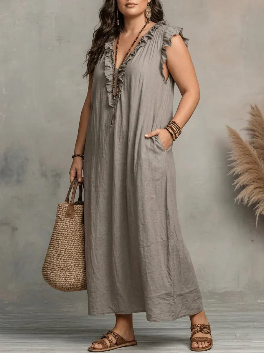 Esmé | Boho Ruffle Maxi Dress