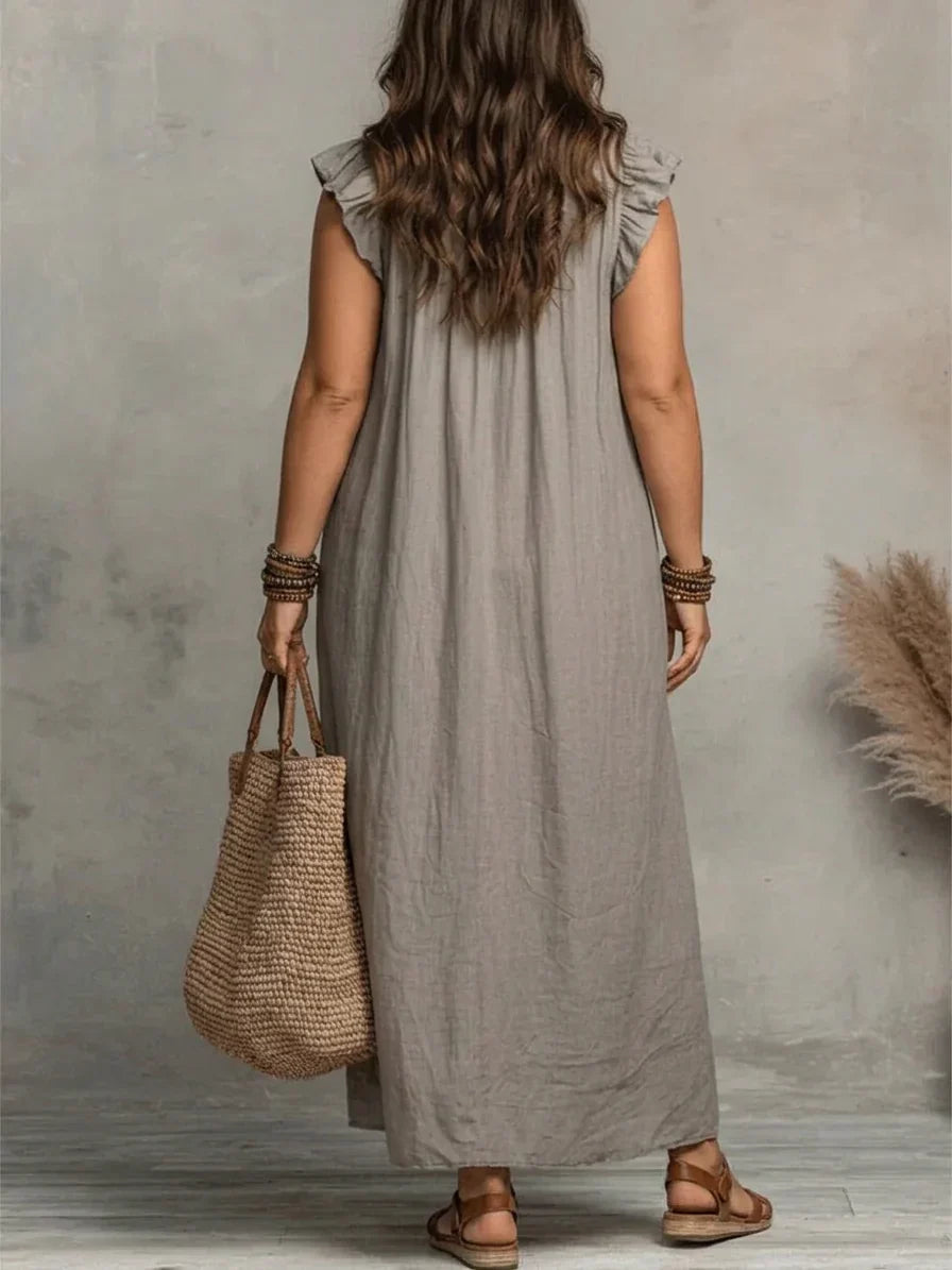 Esmé | Boho Ruffle Maxi Dress