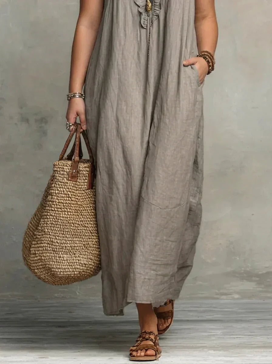 Esmé | Boho Ruffle Maxi Dress