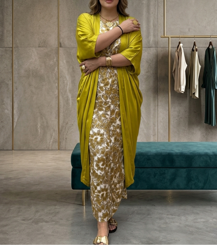 Harlow | Elegancka Sukienka z Kardiganem